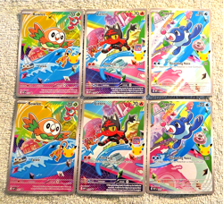 Pokemon 2026 First Partner Illustration Collection Series 1 Promo Set of 6 Cards - Image 1