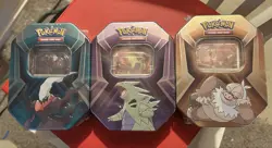 Pokemon TCG Triple Whammy Tin Set Darkrai Slaking Tyranitar 3 Tins - Image 2
