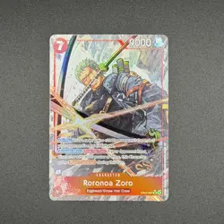 One Piece Adventure on Kami’s Island Roronoa Zoro Alt Art EB04-007 SR English - Image 1