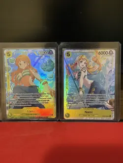 One Piece NAMI Alt Art EB03-053 + SR SET English NM Heroines NEW - Image 1
