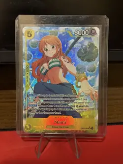 One Piece NAMI Alt Art EB03-053 + SR SET English NM Heroines NEW - Image 2