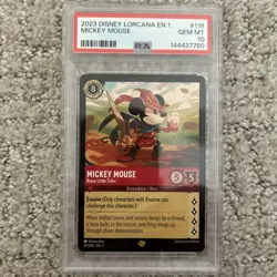 Disney Lorcana The First Chapter Mickey Mouse - Brave Little Tailor #115 PSA 10 - Image 1