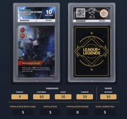 Riftbound OGN Relentless Storm 300/298 Ace Grade 10! - Image 2