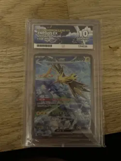 Pokemon TCG Zapdos EX Japanese 204/165 SV2a Scarlet Violet 151 ACE 10 - Image 1
