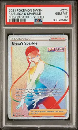 PSA 10 - SWSH Fusion Strike - Elesa's Sparkle - 275/264 - Hyper Secret Rare - Image 1