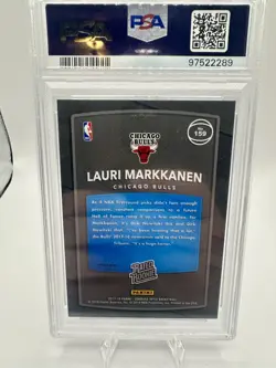 2017-18 Lauri Markkanen Panini Donruss Optic Fast Break Holo Rookie#159 PSA 10 - Image 2