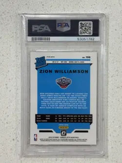 2019 Donruss Optic Zion Williamson Hyper Pink Rated Rookie RC 🔥 PSA 10 - Image 2