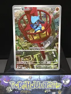 Pokemon Card Riolu MEP 010 Promo Illustration Rare Mega Evolution Near Mint - Image 1