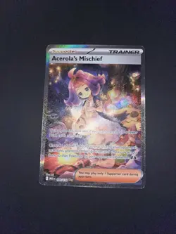 Acerolas Mischief Pokemon TCG Mega Evolutions Card 183/132 Sir - Image 1