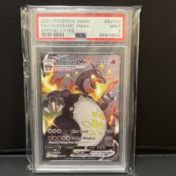 Pokemon TCG Charizard VMAX Shining Fates SV107/SV122 Full Art Holo Card PSA 9 - Image 1