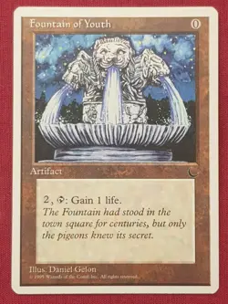Magic The Gathering CHRONICLES FOUNTAIN OF YOUTH artifact card MTG - Image 1