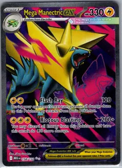 Mega Manectric ex 158/132 ME01: Mega Evolution - Pokemon Card - NM - Image 1