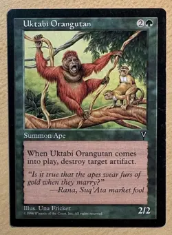 MTG Uktabi Orangutan Card, Visions - Image 1