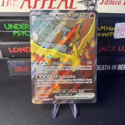 Team Rockets Moltres EX 208/182 Scarlet Violet Destined Rivals Pokemon card - Image 1