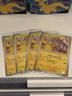 4x Pikachu At The Museum - Jumbo Promo cards - *Brand New & Sealed* - Image 1
