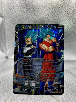 SSB Son Goku & SSB Vegeta Rivalry BT21-110 SR Dragon Ball Super CCG Foil Card - Image 1
