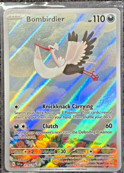 Pokemon TCG Scarlet and Violet Bombirdier 219/198 Full Art Illustration Rare NM - Image 1