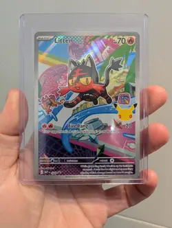 Pokemon Tcg First Partner Illustration Alola Starters Popplio Litten Rowlet - Image 3