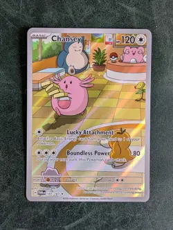 Pokemon Chansey TCG Twilight Masquerade Holo Card Illustration 187/167 - Image 1
