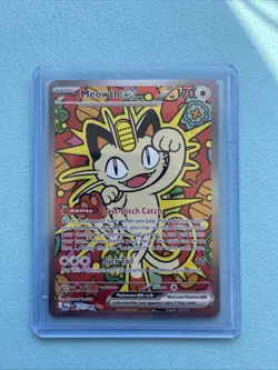 Pokemon TCG Meowth SIR - Perfect Order 121/088 - English Near Mint Condition - Image 1