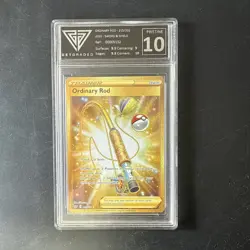 Pokemon TCG Ordinary Rod Gold SWSH Base 215/202 - Image 1