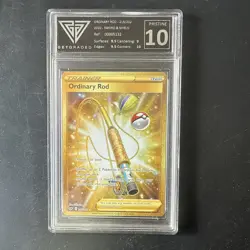 Pokemon TCG Ordinary Rod Gold SWSH Base 215/202 - Image 2