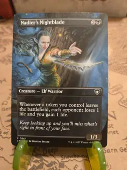 MTG Nadier's Nightblade Commander Masters Regular Borderless Common NM - Image 1