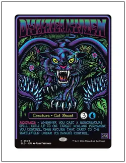 1x Displacer Kitten, Secret Lair D&D - 2506, Non-Foil, Magic MTG NM - Image 1