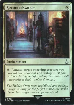 MTG: Assassin's Creed: Foil Reconnaissance: Lightly Played Condition - Image 1