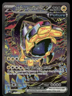 Pokemon Cards Iron Hands ex 154/131 Prismatic Evolutions NM - Image 1