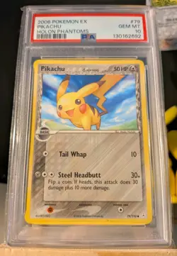 PSA 10 Pikachu EX Holon Phantoms 79/110 Pokemon TCG - Image 1