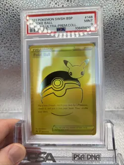2021 POKEMON SWSH BLACK STAR PROMO #146 FULL ART/POKE BALL PSA 9 - Image 3