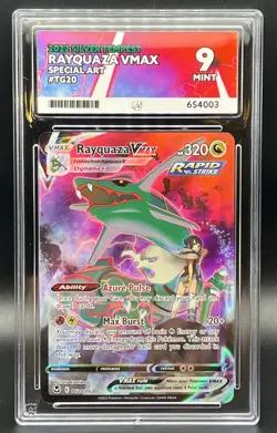 Pokemon TCG Rayquaza VMAX Silver Tempest Trainer Gallery TG20/TG30 ACE MINT 9 - Image 1