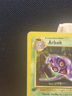 Pokemon 1999 WOTC 1st Edition Fossil Arbok 31/62 - Moderately Played - Image 4