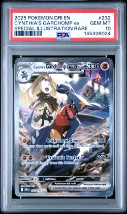 Cynthia'S Garchomp Ex Pokemon Dri En-Destined Rivals 232 NM PSA 10 - Image 1