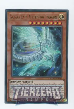 Yugioh Galaxy-Eyes Afterglow Dragon MAMA-EN057 Ultra Rare 1st Edition Near Mint - Image 1