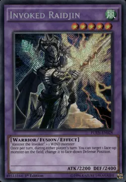 Invoked Raidjin EU 1st Ed Secret Rare FUEN-EN028 Yu-Gi-Oh! - Image 1