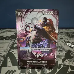 One Piece CCG Marshall D. Teach Promo Foil Full Art P-100 12000 Power - English - Image 1