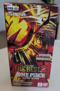 PRB-02 "The Best Vol. 2" One Piece Card Game Japanese Booster Box - Sealed - Image 1