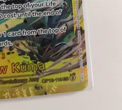 One Piece Card OP12-119 Bartholomew Kuma Alt Art Secret Rare English NM - Image 4