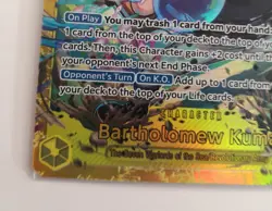 One Piece Card OP12-119 Bartholomew Kuma Alt Art Secret Rare English NM - Image 5