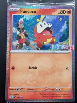 Fuecoco SVP 192 Horizons Holo Sealed Promo Card Pokemon TCG Surging Sparks NM - Image 1