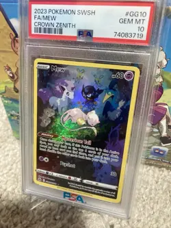 Mew GG10 Crown Zenith: Galarian Gallery Full Art Holo Card PSA 10 Gem Mint - Image 3
