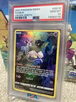 Mew GG10 Crown Zenith: Galarian Gallery Full Art Holo Card PSA 10 Gem Mint - Image 4