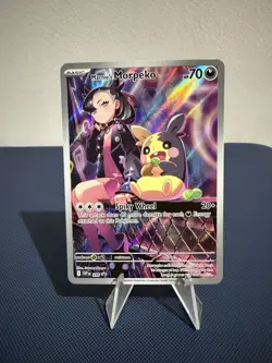Pokemon Card Marnie's Morpeko SVP206 Promo IR Full Art Marnie Deck 2025 - NM - Image 1
