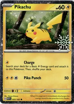 Pikachu - (Holiday Calendar) Common Miscellaneous Cards & Products 025/165 NM - Image 1