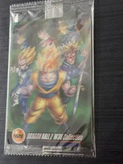 No.421 Son Goku/Vegeta/Trunks 3D Dragon Ball Wafer Card Morinaga JP Sealed - Image 2