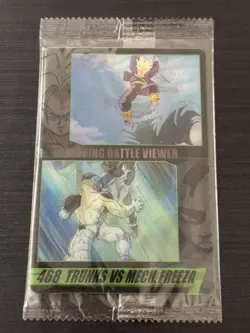 No.468 Trunks VS Frieza 3D Dragon Ball Wafer Card Morinaga JP Sealed - Image 2