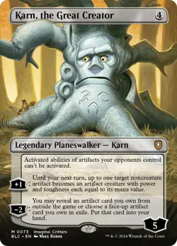 Karn, the Great Creator (Borderless) FOIL Bloomburrow Commander NM CARD ABUGames - Image 1