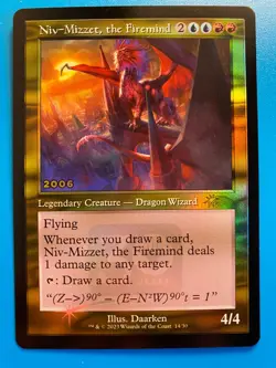 MTG 1x FOIL RETRO Niv-Mizzet, the Firemind 14 30th Anniversary PROMO Magic x1 NM - Image 1